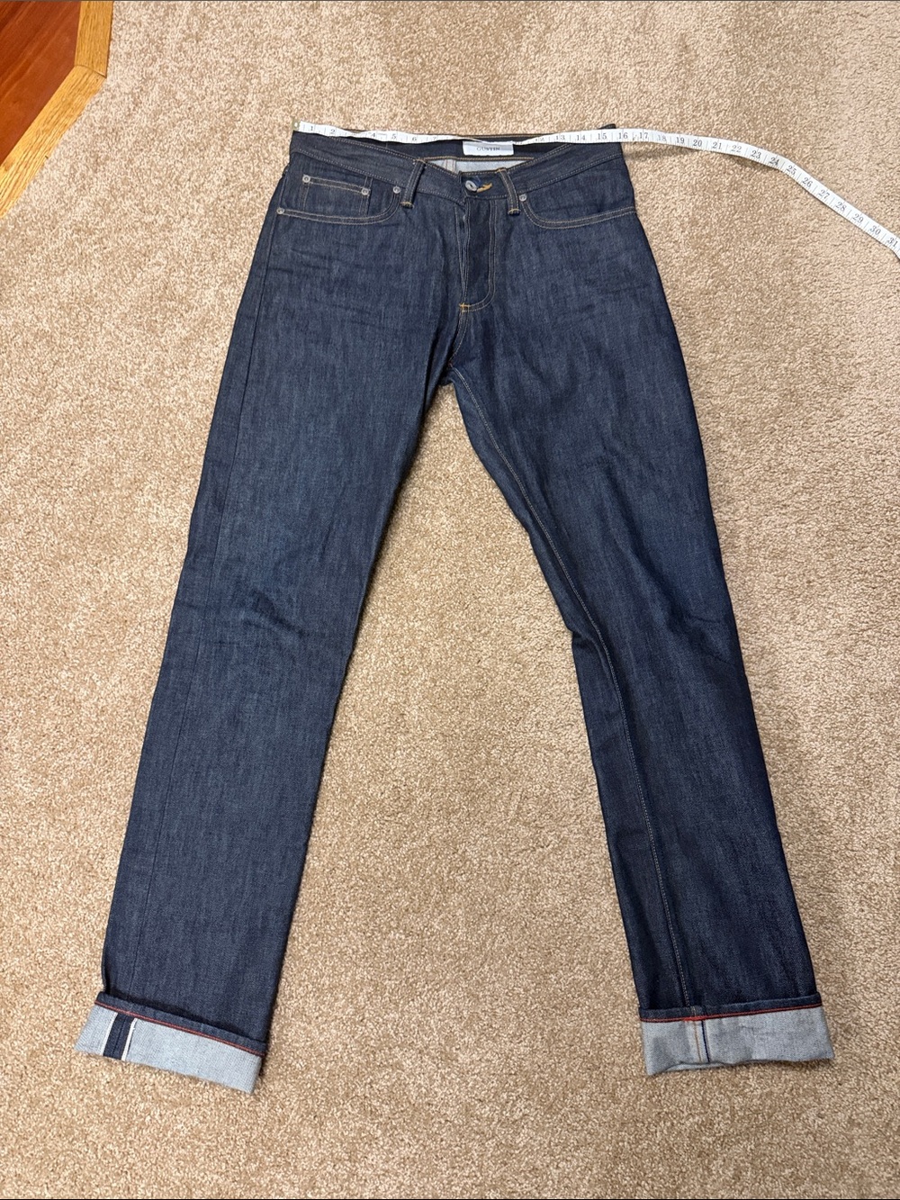 Gustin Men's Dark Indigo Slim Jeans 32x34